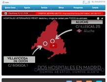 Tablet Screenshot of clinicaveterinariamadrid.com
