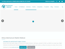 Tablet Screenshot of clinicaveterinariamadrid.es